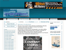 Tablet Screenshot of corvette-world.com